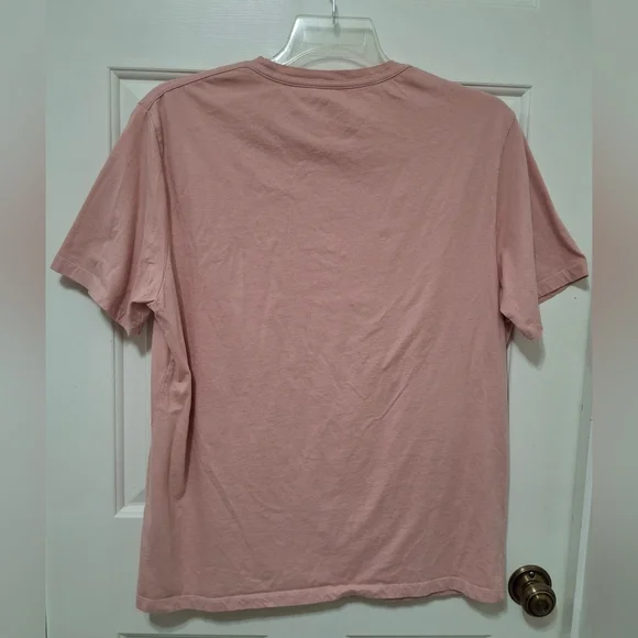 Men's All Saints Medium Pink Regular Fit Crewneck T-Shirt Size XXL - Picture 7 of 8